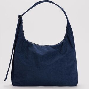 Navy BAGGU Nylon Shoulder Bag